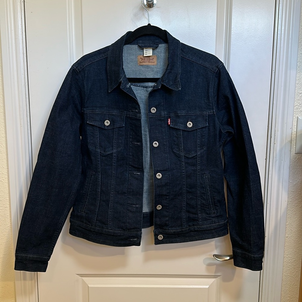 Dark denim jacket, Levi’s, size L